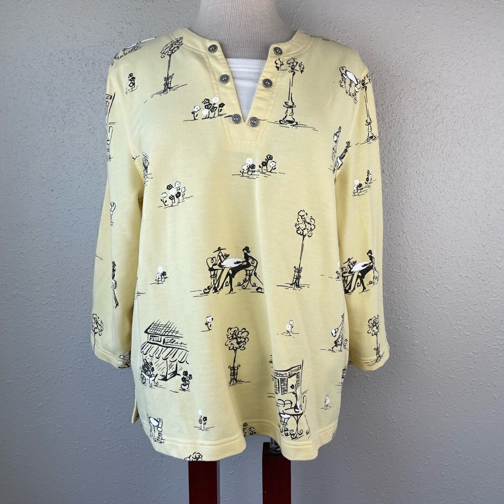 Koret Petite V-Neck Top Size Petite XL EUC